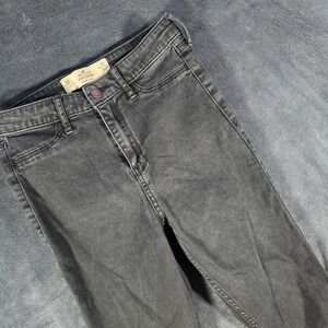 Hollister High‎ Rise Jean Leggings Skinny Fit Black Wash Women's Size 25